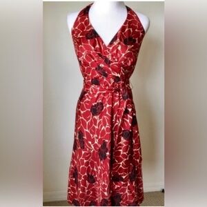 ANN TAYLOR FLORAL SILK DRESS